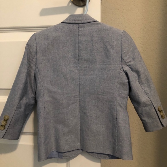 J Crew Boys Thompson Blazer 2T Oxford light blue - Picture 4 of 5